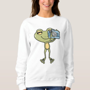 Sudadera Rana como fotógrafa con cámara