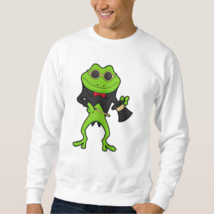 Sudadera Rana como mago con varita mágica y Gorra