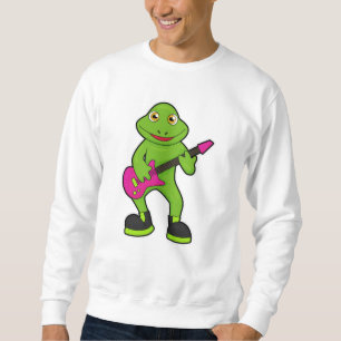 Sudadera Rana como músico con guitarra