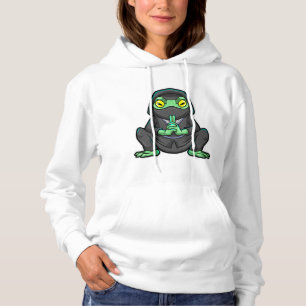 Sudadera Rana como Ninja en negro