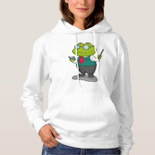 Sudadera Rana como profesora con libro