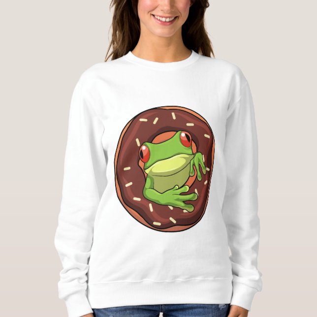Sudadera Rana con donut (Anverso)
