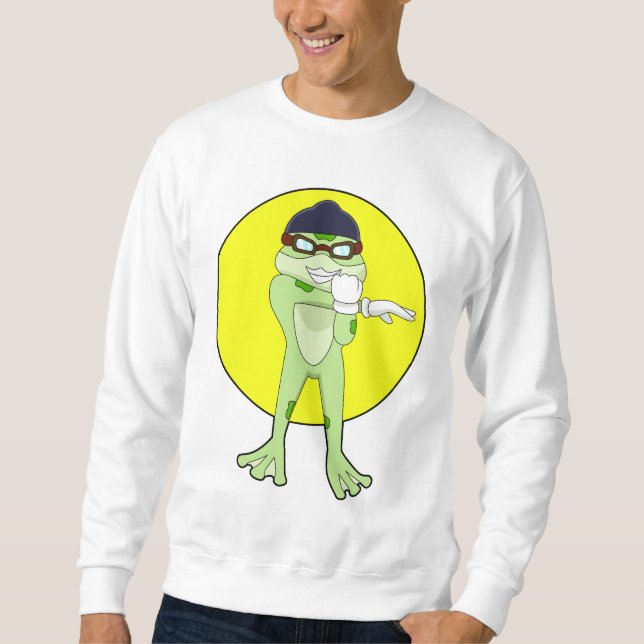 Sudadera Rana con gafas de natación (Anverso)