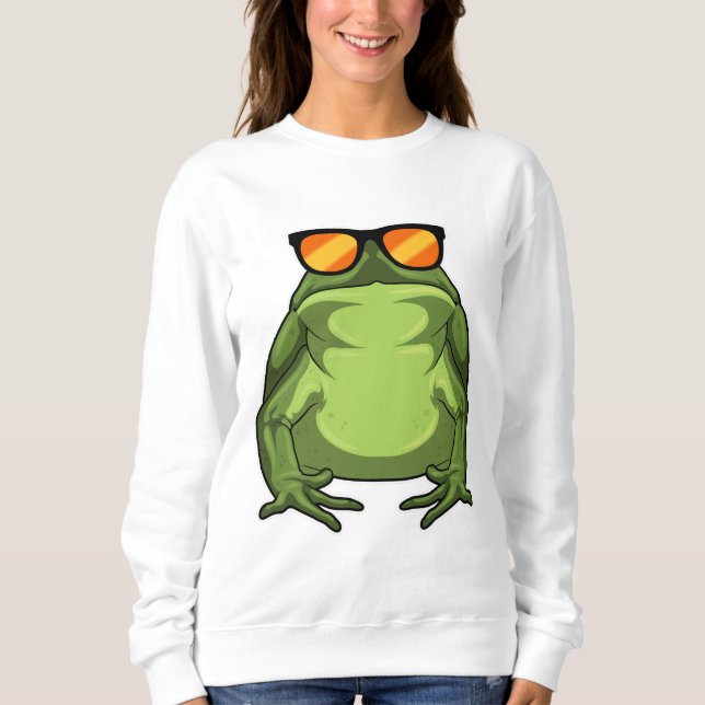 Sudadera Rana con gafas de sol (Anverso)