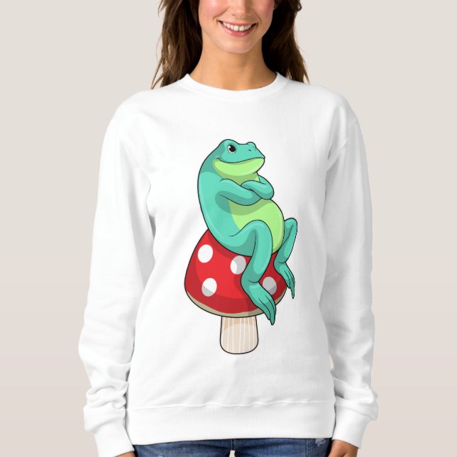 Sudadera Rana con hongo (Anverso)