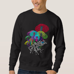 Sudadera Rana con hongos en estilo neon