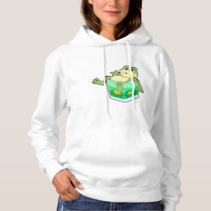 Sudadera Rana con vidrio de jugo