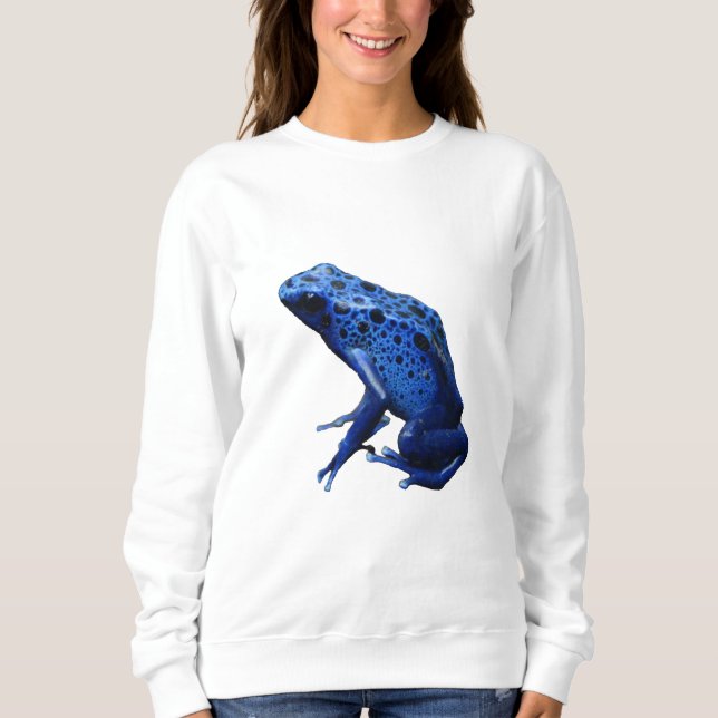 Sudadera Rana Dart de veneno azul (Anverso)