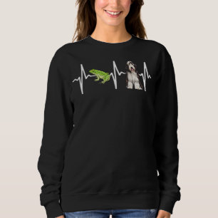 Sudadera Rana de árbol verde barba Perro latido de color