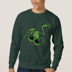 Sudadera Rana de árbol verde feliz