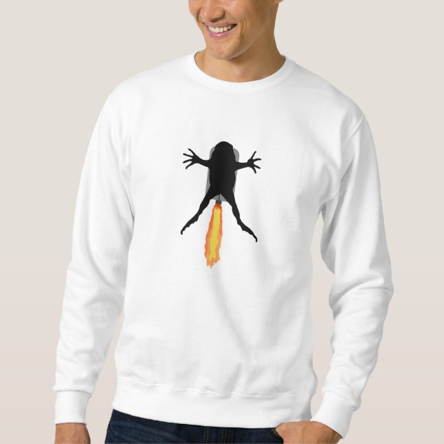Sudadera Rana de cohetes (Anverso)