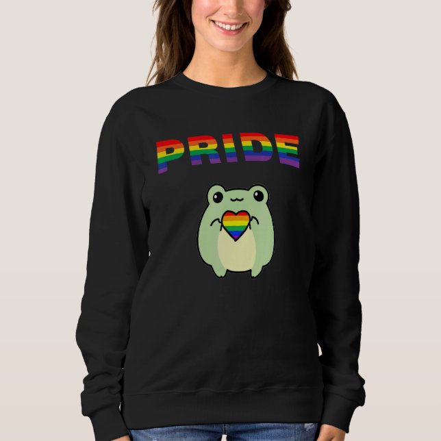 Sudadera Rana De Orgullo Cute Lgbt (Anverso)