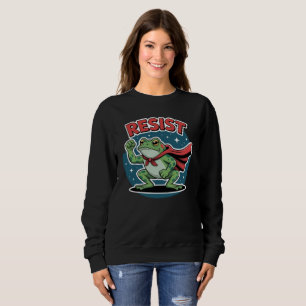 Sudadera Rana de Resistir Portland Rana de Protesta para Ho
