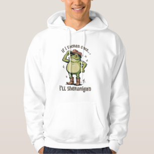 Sudadera Rana de salud mental divertida Shenanigan
