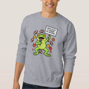 Sudadera Rana Divertida Sátirá del Meme – Reino Unido de Es