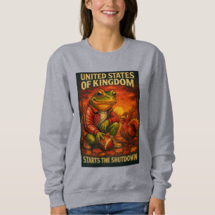Sudadera Rana Divertida Satira Meme – Reino Unido de Estado