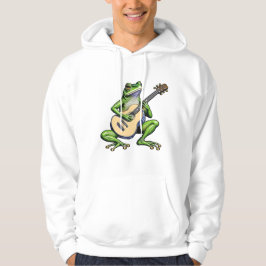 Sudadera Rana divertida tocando guitarra