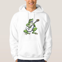 Sudadera Rana divertida tocando la guitarra