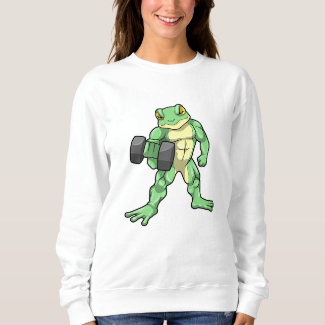 Sudadera Rana en Bodybuilding con Dumbbell (Anverso)