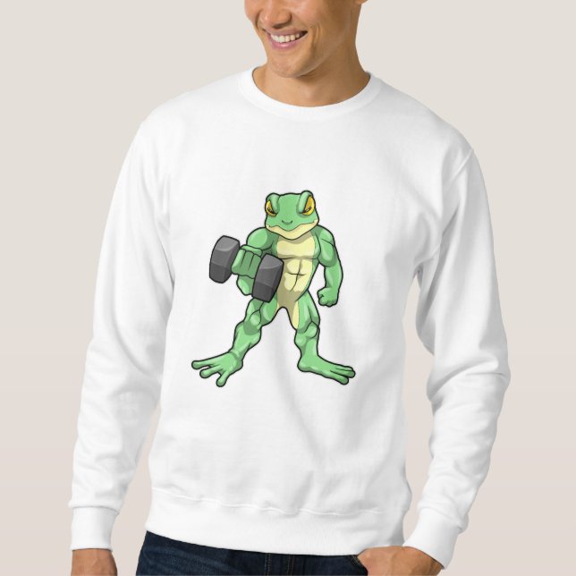 Sudadera Rana en Bodybuilding con Dumbbell (Anverso)
