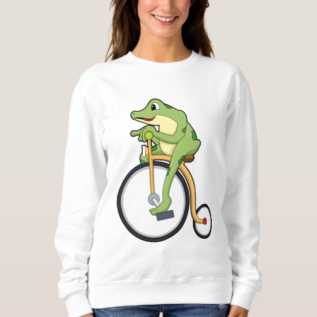 Sudadera Rana en circo con bicicleta.PNG (Anverso)
