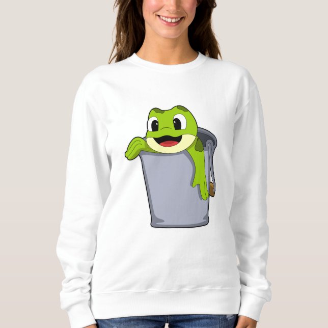 Sudadera Rana en cubo (Anverso)