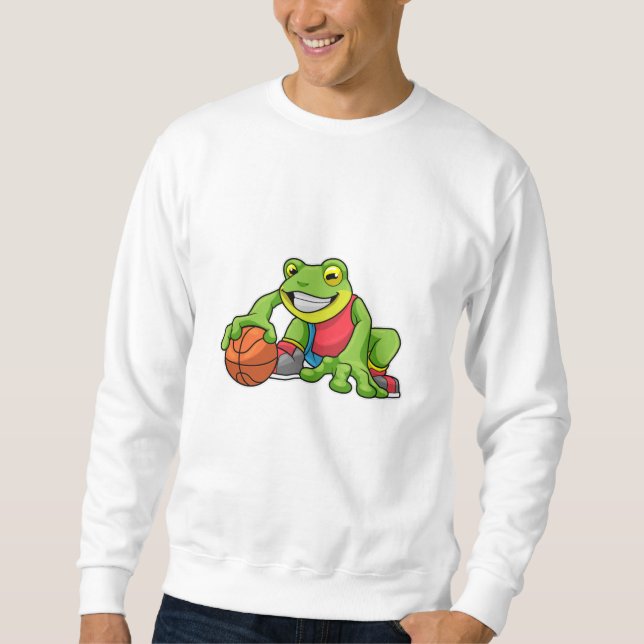 Sudadera Rana en deportes con baloncesto (Anverso)
