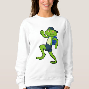Sudadera Rana en marcha con mochila y Gorra