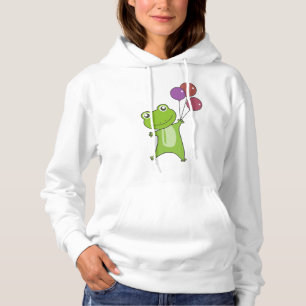 Sudadera Rana Globos verdes niños divertidos animales