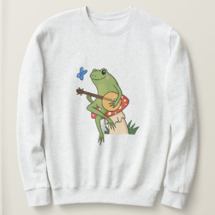 Sudadera Rana Jugando Banjo Cottagecore