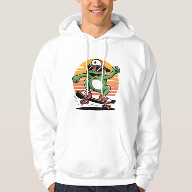 Sudadera rana monopatines (Anverso)