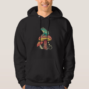 Sudadera Rana sobre la naturaleza del hongo