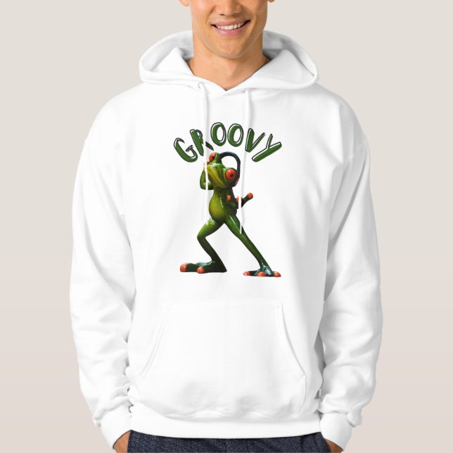Sudadera Rana verde Groovy (Anverso)