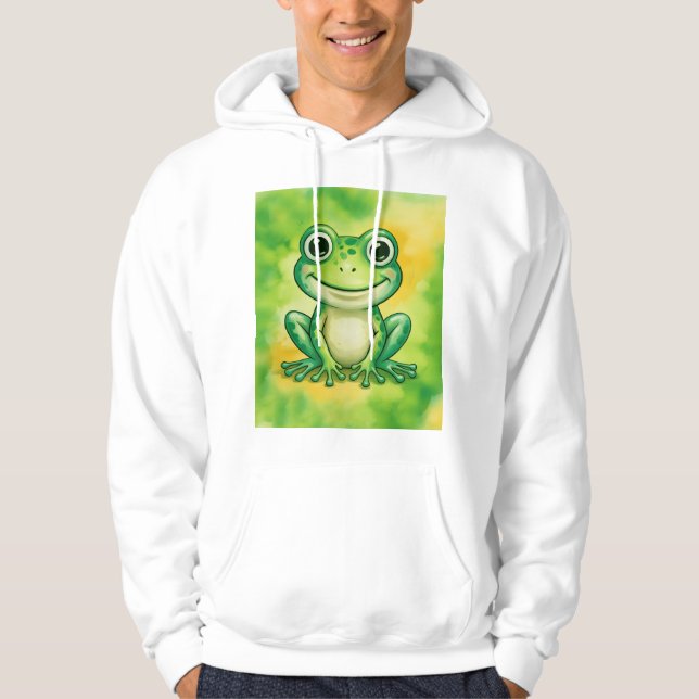 Sudadera Rana verde linda (Anverso)
