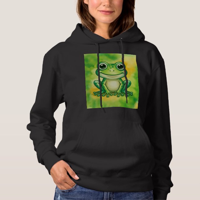 Sudadera Rana verde linda (Anverso)