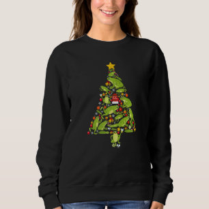 Sudadera Ranas Árbol de Navidad Anfibios Noche Mujeres Homb
