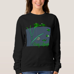 Sudadera Ranas Del Ciclo De Vida De Tadpole De Rana Para Ni