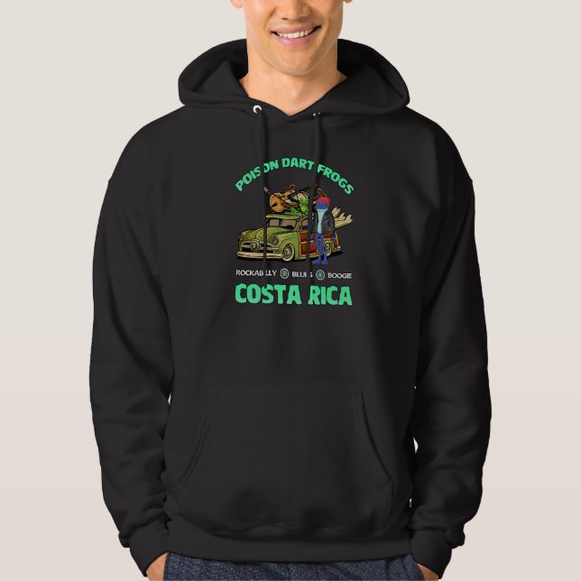 Sudadera Ranas Veneno de Dardo Rockabilly Retro Greaser Pom (Anverso)