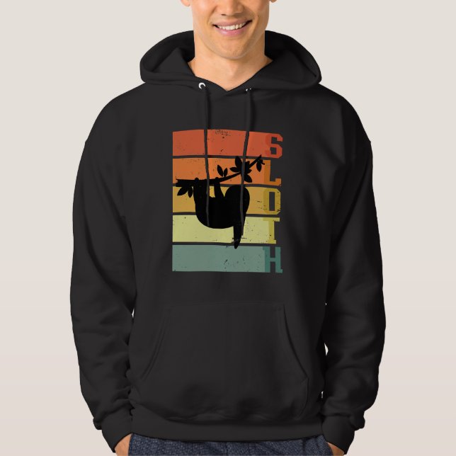 Sudadera Ranking Sloth Retro Sloth Sloth (Anverso)