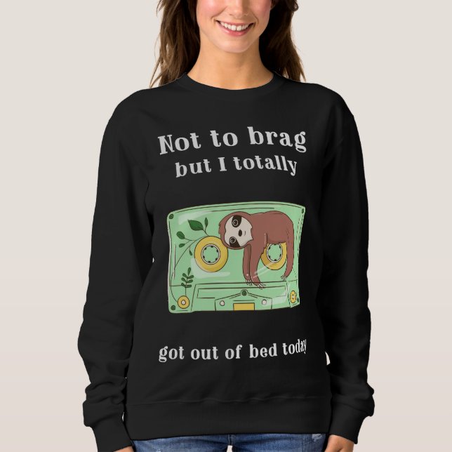 Sudadera Ranura De Cuarentena Para No Brag Pero Me Salí De  (Anverso)