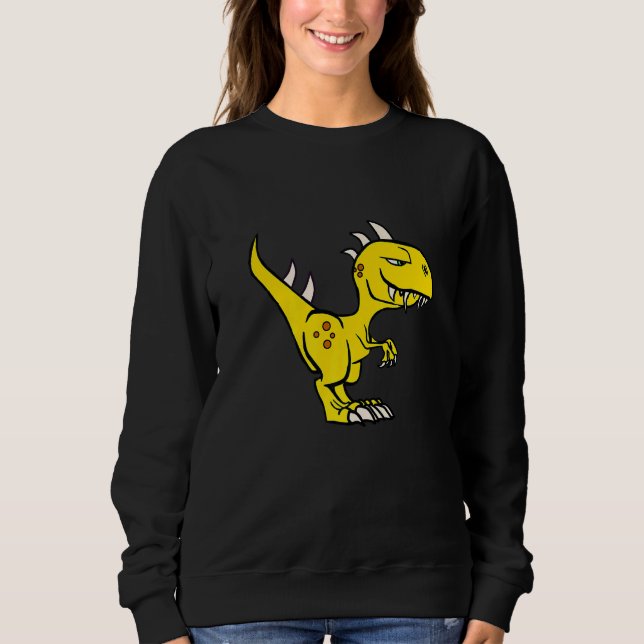 Sudadera Raptor del bebé de los dinosaurios de Velociraptor (Anverso)
