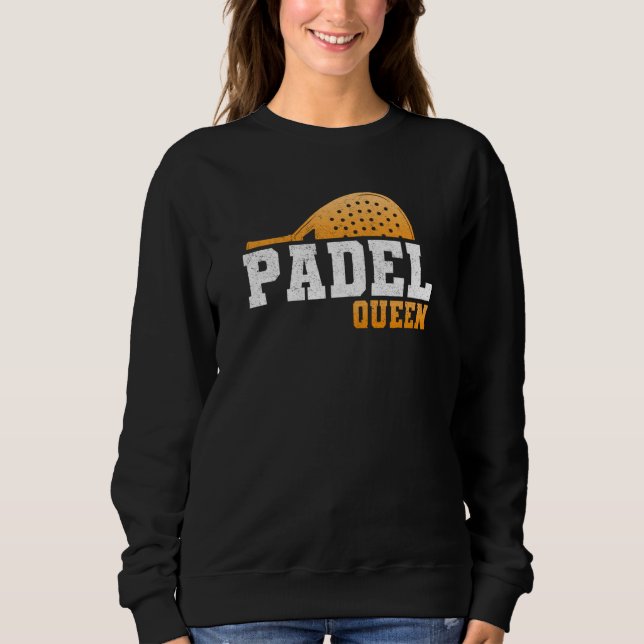 Sudadera Raqueta de backhand de la reina princesa de tenis  (Anverso)