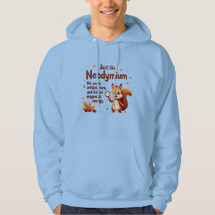 Sudadera Raras Como Neodimio - Curte Squirrel Acción de Gra
