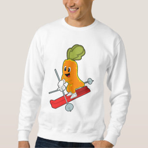 Sudadera Rarrot como esquiador con esquí