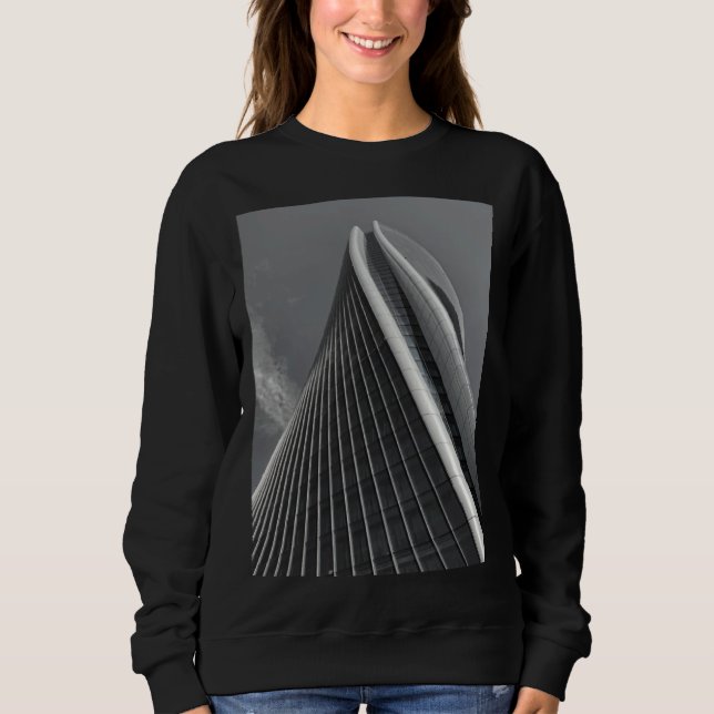 Sudadera Rascacielos de arquitectura Zaha edificio urbano d (Anverso)