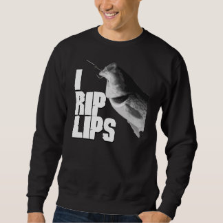 Sudadera RASGO OSCURIDAD del cuello barco de los LABIOS