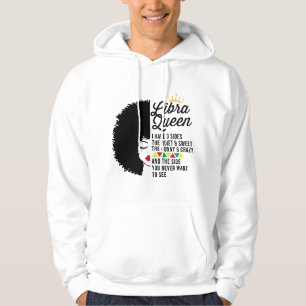 Sudadera Rasgos divertidos y locos de la reina Libra del zo