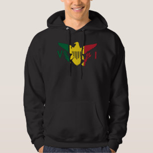 Sudadera Rasta de la bandera de las Islas Vírgenes de Esta