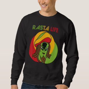 Sudadera Rasta Life Alien Jamaica Souvenir Reggae Rastafari