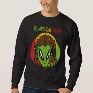Sudadera Rasta Life Reggae Jamaica Souvenir Alien Rastafari